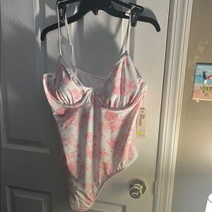 No Boundaries Pink Floral One Piece Swimsuit